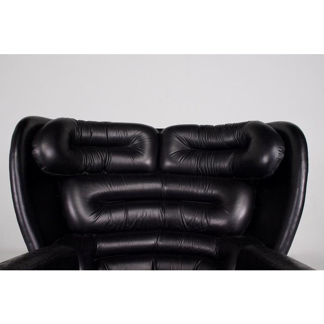 1960s Elda Black Armchair by Joe Colombo, 1960s For Sale - Image 5 of 13