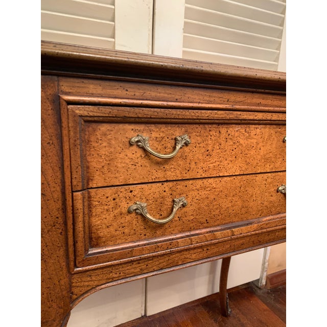 1970's Vintage Fruitwood Side Table For Sale - Image 4 of 11