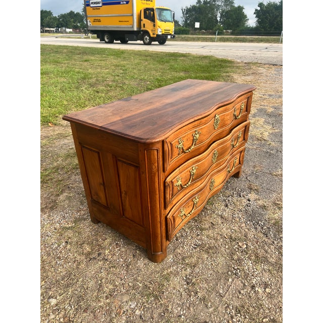 French 19th Century Louis XV Solid Walnut Chest of Drawers For Sale - Image 10 of 12