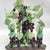 Late 20th Century Vintage Serpentine Jade Grape Bonsai Sculpture – Gemstone Fruit on Carved Base For Sale - Image 5 of 10