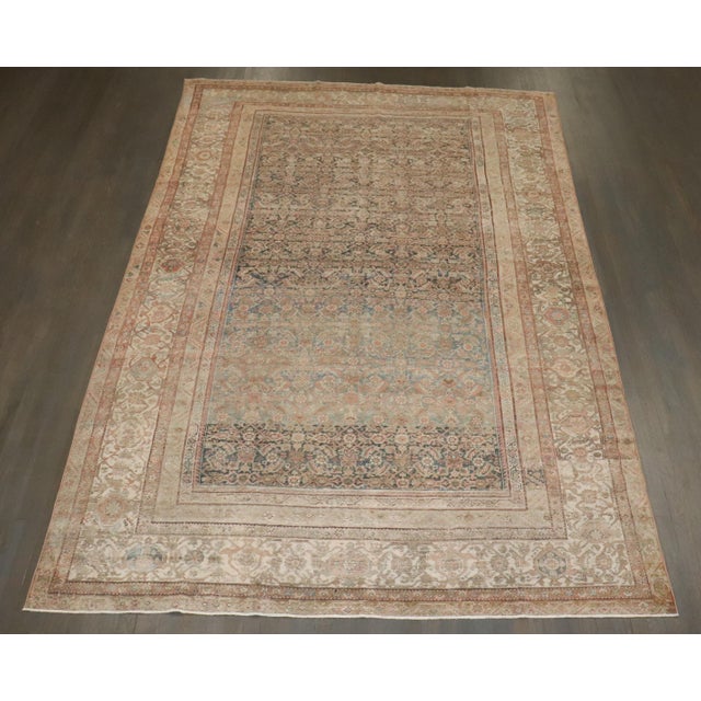 Textile Antique Zabihi Collection Persian Ferehan Rug For Sale - Image 7 of 12