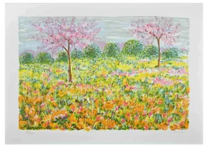Maddalena Striglio, Spring, Original Screen Print, Late 20th-Century