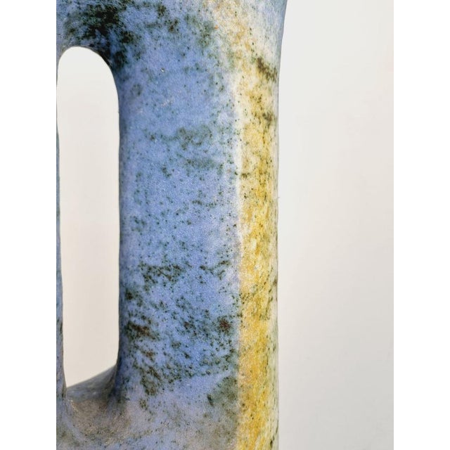 Large Fireclay Ceramic Floor Vase by Ágoston Simó, 1960s For Sale - Image 13 of 18