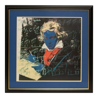 1992 the Andy Warhol Foundation "Beethoven" Framed Poster For Sale