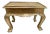 Mid-Century Hand Embossed Brass Clad Low Side Table For Sale