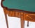 Brown 19th Century Mahogany and Satinwood Inlaid Serpentine Card Console Table For Sale - Image 8 of 18