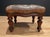 Early 20th Century English Victorian Leather Tufted Footstool For Sale - Image 4 of 5