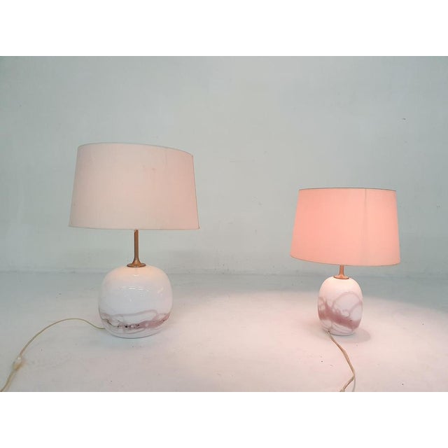 Sakura Glass Table Light by Michael Bang for Holmegaard, Denmark, 1980s For Sale - Image 10 of 14