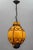 1970s Venetian Style Pâte de Verre Glass Metal Caged Lantern Pendant Light For Sale - Image 5 of 18