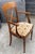 Antique Rustic Office Chair in Cherrywood and Fabric, 1950s For Sale - Image 4 of 18