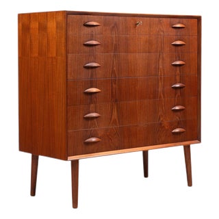 Chest of Drawers in Teak by Johannes Sorth for Nexo Mobelfabrik, Denmark, 1960s For Sale