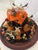 Vintage Halloween Miniature Installation in Glass Dome by Artist Helen Balerio For Sale - Image 4 of 6