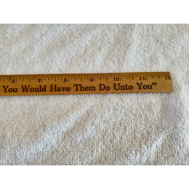 Mid-Century Modern Vintage 1943 Coca Cola Wooden Advertisement Ruler For Sale - Image 3 of 4