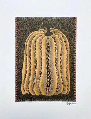 After Yayoi Kusama, Pumpkin B, Lithograph, 1980s
