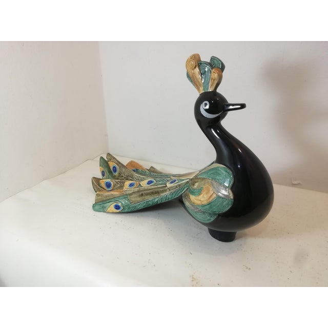 Ceramic Peacock by Selim for Goebel, West Germany, 1984 For Sale - Image 12 of 12