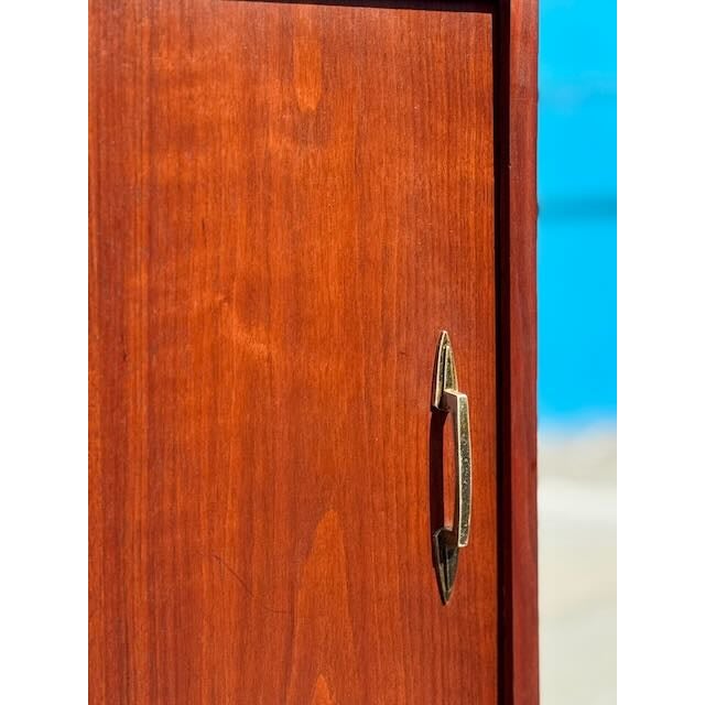 1960's Compact Walnut Credenza For Sale - Image 4 of 10