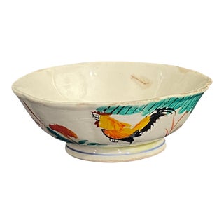 Antique Chinese Export Hand Painted Bowl 7" Diameter For Sale