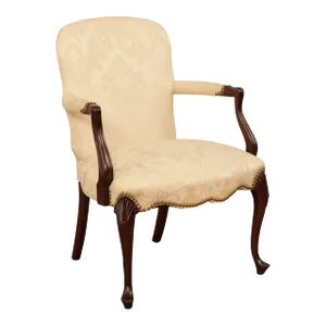 Hickory Chair Queen Anne Style Mahogany Armchair