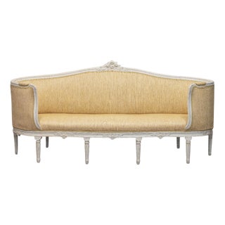 Swedish Gustavian Cabriole Sofa, 1800s For Sale