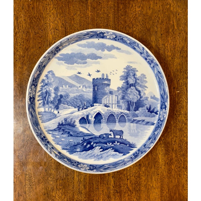 Early 19th Century Spode Blue White TransferWare Tazza/Footed