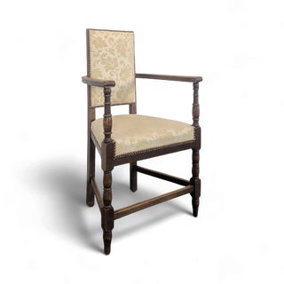 Vintage Carved Armchair from Dudouyt For Sale