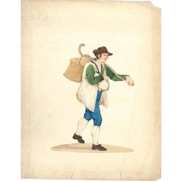 Gioncataro is an amazing original artwork, watercolour on ivory-colored paper, realized by the talented artist Michela De...