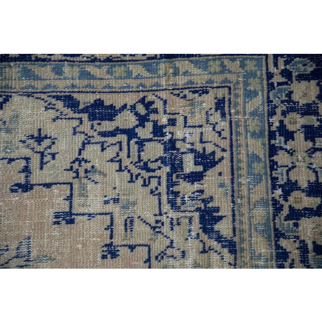 1960s Vintage Distressed Oushak Carpet - 6'7" x 9'5" For Sale - Image 5 of 11