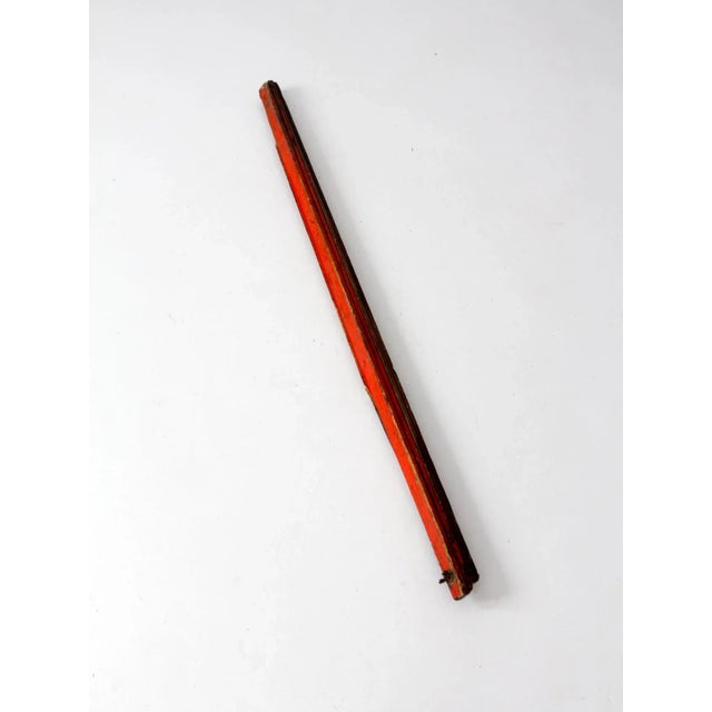 Wood Vintage Surveyor Staff Measuring Rod For Sale - Image 7 of 13