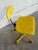 Yellow Plywood Office Swivel Chair With Metal Base Mid-Century Modern Vintage For Sale - Image 4 of 11