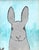 Farmhouse Folk Art Bunny Rabbit Hare Oil Painting Including the Antiqued Gold Wood Frame For Sale - Image 3 of 5