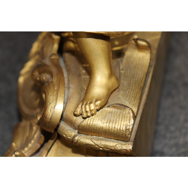 French Louis XV Style Bronze Ormolu Mantle Clock With Sevres Style Plaques For Sale - Image 9 of 17