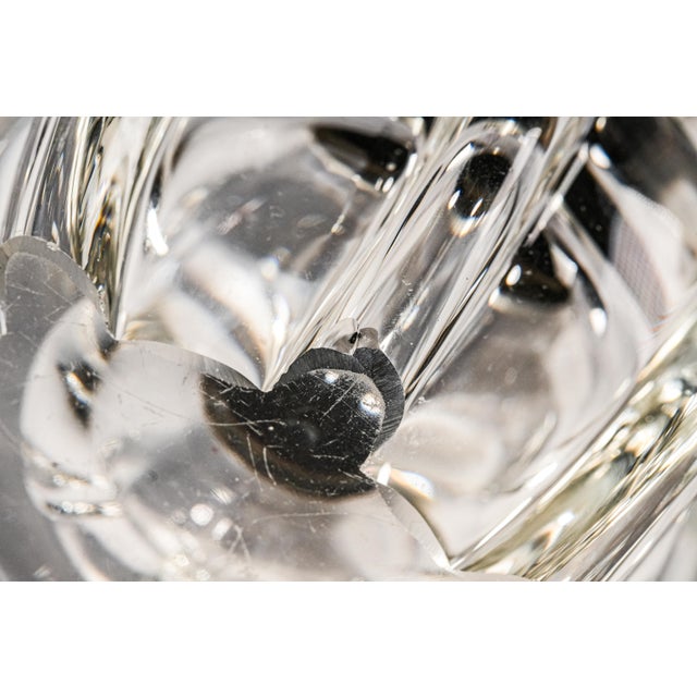 Stunning Crystal Sterling Silver Antique Art Nouveau Desk Paperweight Inkwell For Sale - Image 13 of 13
