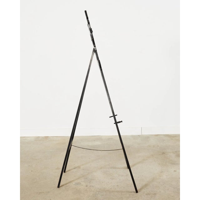 English Chinoiserie Style Ebonized Pagoda Artists Easel For Sale In Sacramento - Image 6 of 12