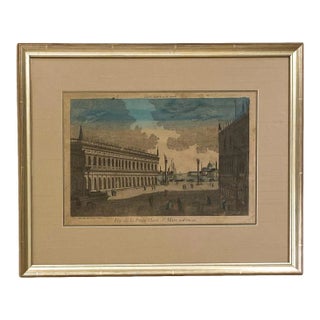 Circa 1770 Vue Optique of Venice, France For Sale