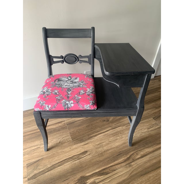 Antique TelephoneGossip Table Chairish