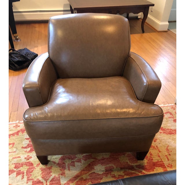 Hancock and Moore Leather Club Chair Chairish