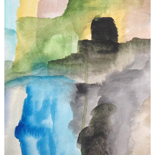 Menhir - Abstract Watercolor — 18 X 24, Watercolors on Paper For Sale - Image 4 of 5
