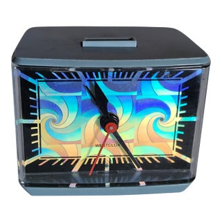 60s Westclox Psychedelic Holographic Electric Alarm Clock For Sale