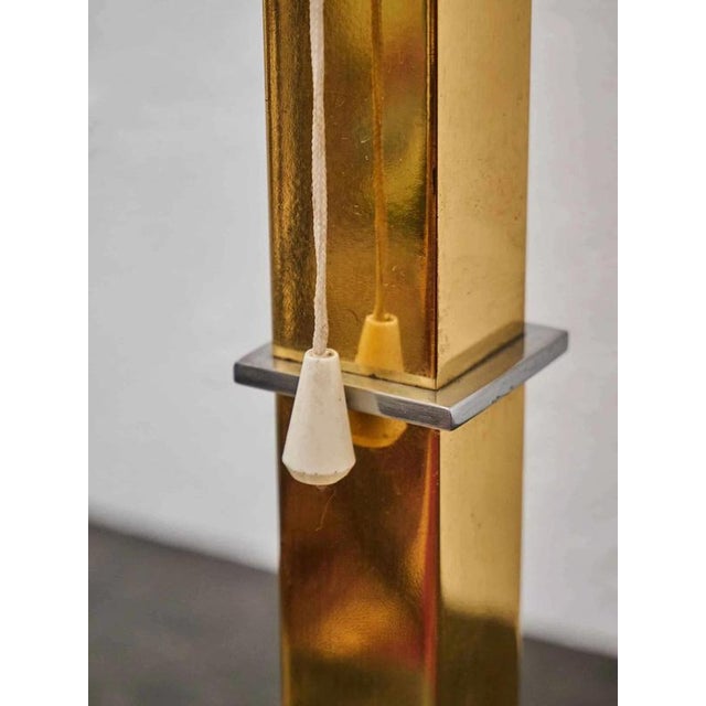 Vintage Brass Lamp with Tiffany Shade For Sale - Image 6 of 8