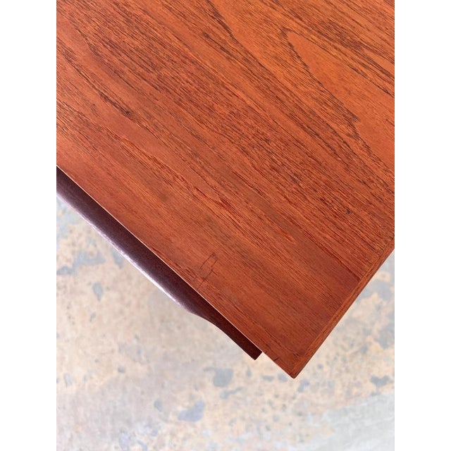 Teak Chest of Drawers with Continuous Handles and Lock, Denmark, 1960s For Sale - Image 10 of 11