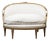French Louis XVI Style 19th Century Giltwood Upholstered Canapé en Corbeille For Sale