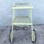 Green Vintage Mid Century Rolling Foldable Two Tier Bar Cart For Sale - Image 8 of 10