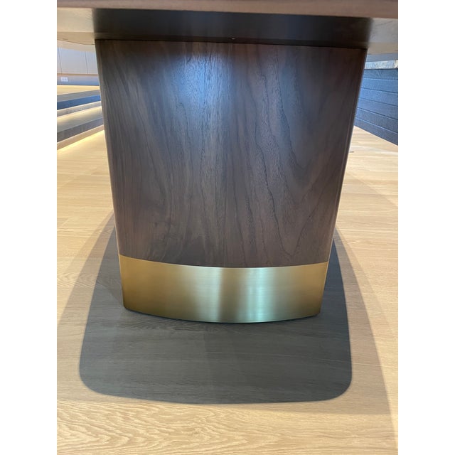 Wood Holly Hunt Diplomat Dining Table For Sale - Image 7 of 9