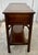 Chippendale Harden Cherry Server Console Table Flip Top Vintage Chippendale Bar Buffet Shelf For Sale - Image 3 of 14