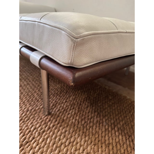 Animal Skin Barcelona Daybed in the Style of Ludwig Mies Van Der Rohe, Germany 1970's For Sale - Image 7 of 11