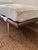 Animal Skin Barcelona Daybed in the Style of Ludwig Mies Van Der Rohe, Germany 1970's For Sale - Image 7 of 11