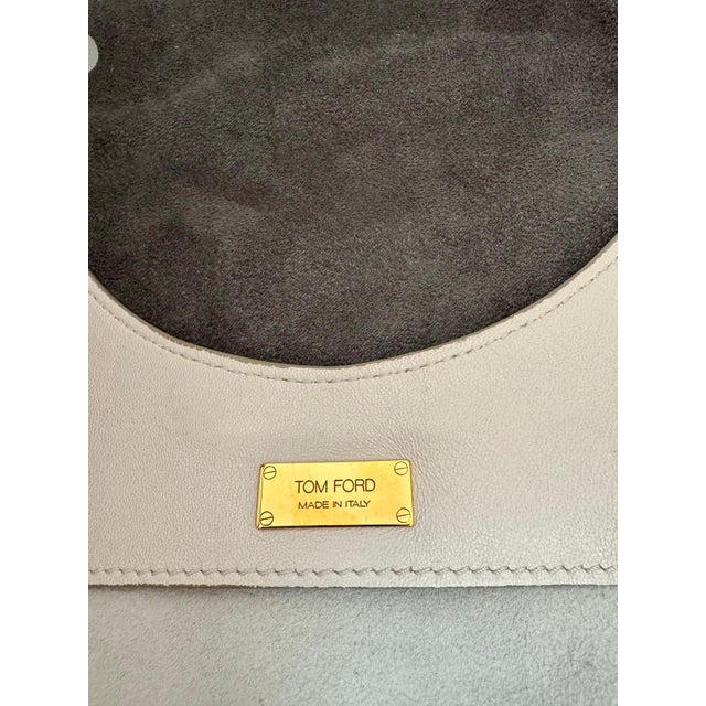 Authentic TOM FORD Alix flat tote Shoulder bag , ALIX Leather Handbag White, New For Sale - Image 18 of 18
