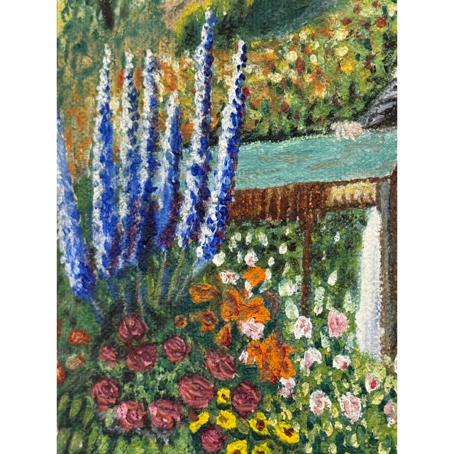 Green “Haven of Rest” Reproduction Acrylic Canvas on Board, Artist Unknown For Sale - Image 8 of 12