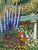 Green “Haven of Rest” Reproduction Acrylic Canvas on Board, Artist Unknown For Sale - Image 8 of 12