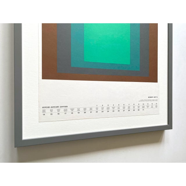 Josef Albers Vintage 1973 Mid Century Modern 